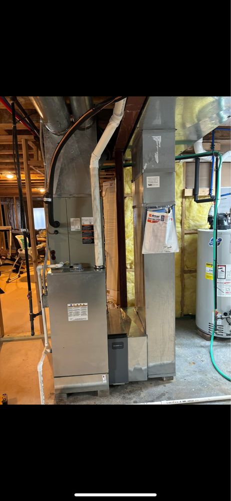 Furnace and water heater installation in a Madison County home